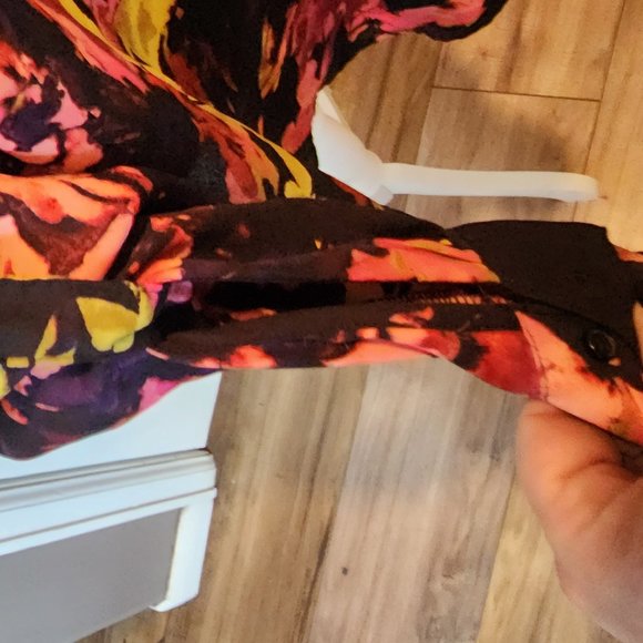 Ava & Viv Black/Multi Tunic Blouse - Picture 3 of 6